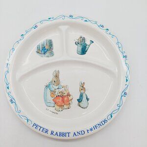 Eden Peter Rabbit & Friends 3 Section Melamine Plate 8 Inch